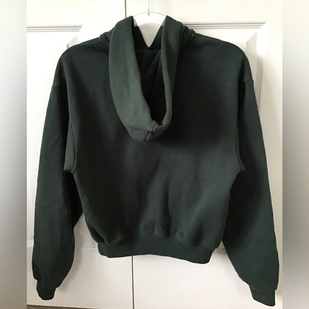 SKIMS Cotton Fleece Classic Hoodie | Spruce - Picture 6 of 12